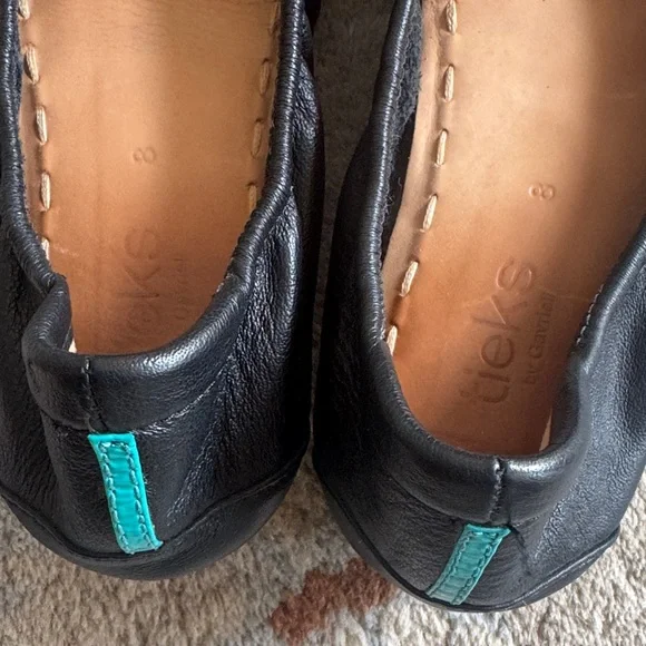 Tieks Classic Black Leather Flats - Picture 11 of 12